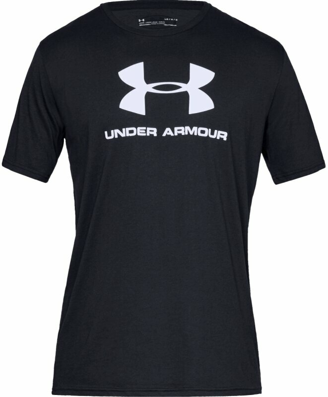 Maglietta fitness Under Armour Men's UA Sportstyle Logo Short Sleeve Black/White S Maglietta fitness