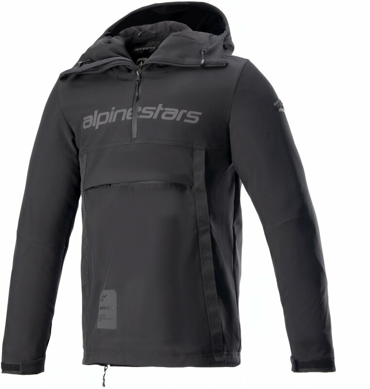Textilní bunda Alpinestars Sherpa Hoodie Black/Reflex M Textilní bunda