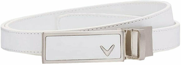 Remen Callaway Ladies Leather Belt Bright White - 1
