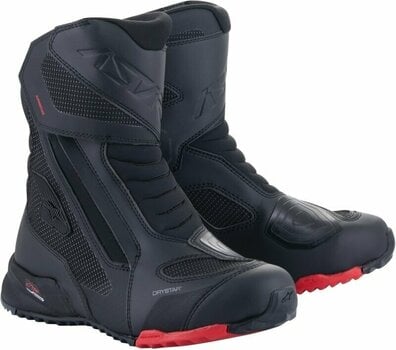 Motorcycle Boots Alpinestars RT-7 Drystar Boots Black/Red 44 Motorcycle Boots - 1