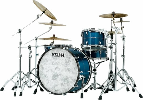 Akustik-Drumset Tama Star Bubinga Shell Set Satin Blue Metallic