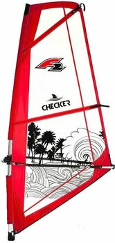 Sejl til paddleboard F2 Sejl til paddleboard Checker 4,0 m² Red - 1