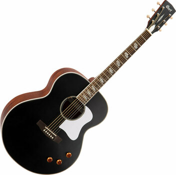Elektroakustinen kitara Cort CJ-Retro Vintage Black Matte - 1