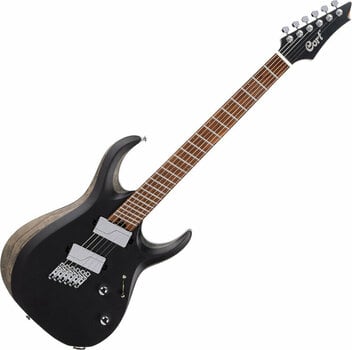 Multiscale electric guitar Cort X700 Mutility Black Satin - 1