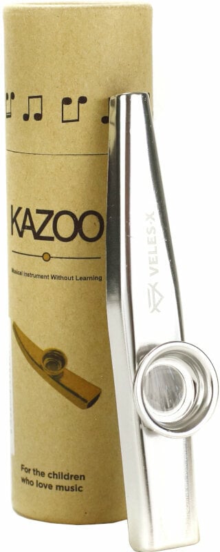 Kazoo Veles-X Metal Kazoo Argento