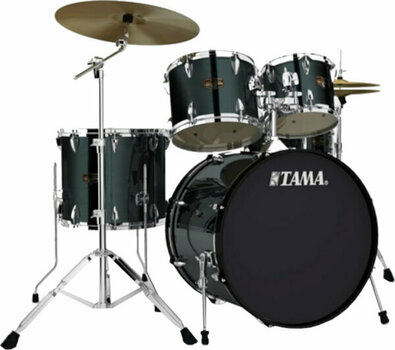 Akustik-Drumset Tama IP52KH4 ImperialStar Hairline Black - 1