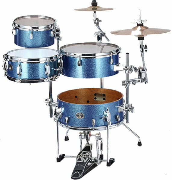 Set akustičnih bubnjeva Tama VD46CB Silverstar Cocktail Jam Sky Blue Sparkle