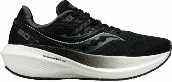 Saucony Triumph 20 Mens Shoes Black White 41 Road running shoes