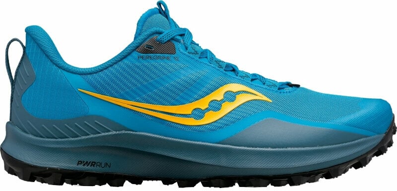 Pantofi de alergare pentru trail Saucony Peregrine 12 Mens Shoes Ocean/Black 43 Pantofi de alergare pentru trail