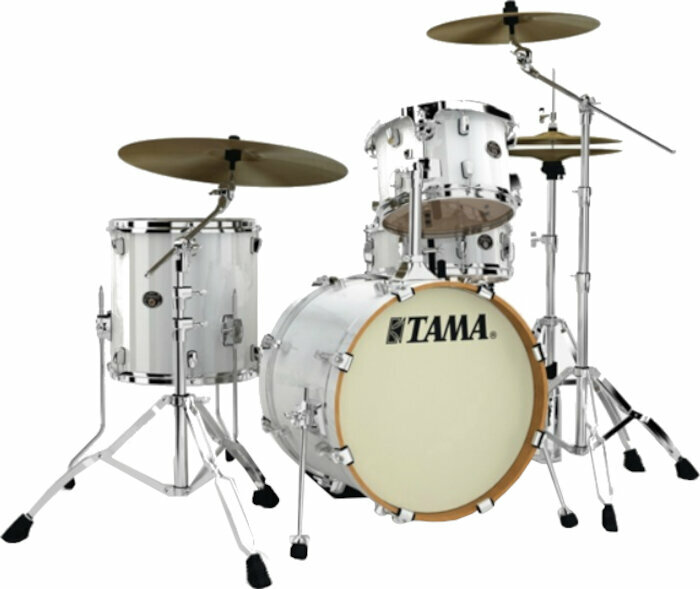 Akustik-Drumset Tama VP48S Silverstar Custom Piano White