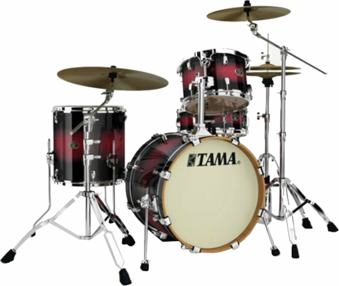 Akustik-Drumset Tama VP48S Silverstar Custom Transparent Red Burst