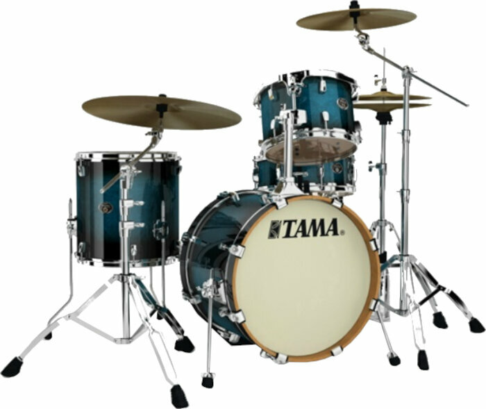 Akoestisch drumstel Tama VP48S Silverstar Custom Transparent Blue Burst