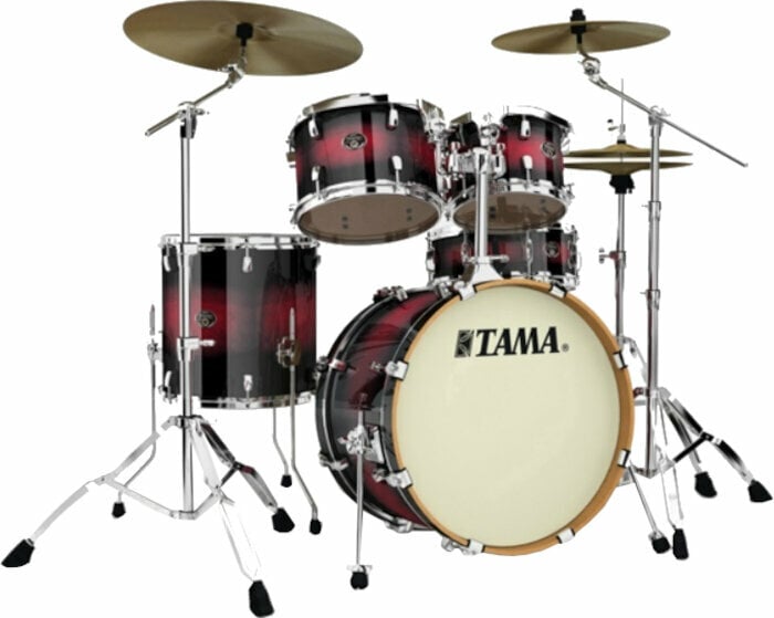 Zestaw perkusji akustycznej Tama VP50RS Silverstar Custom Transparent Red Burst