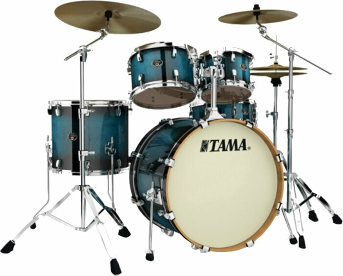 Zestaw perkusji akustycznej Tama VP52KRS Silverstar Custom Transparent Blue Burst