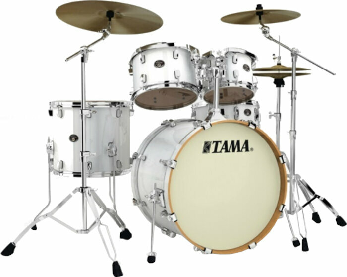 Akoestisch drumstel Tama VP52KRS Silverstar Custom Piano White