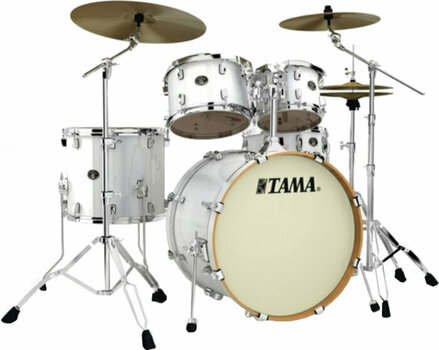 Akoestisch drumstel Tama VP52KRS Silverstar Custom Piano White - 1