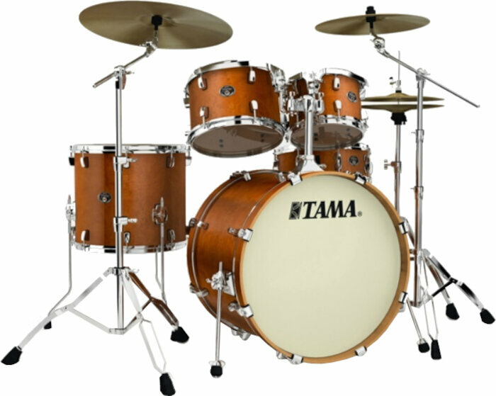 Akoestisch drumstel Tama VP52KRS Silverstar Custom Amber Brown Birch