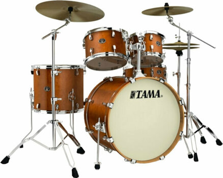 Akustik-Drumset Tama VP52KRS Silverstar Custom Amber Brown Birch - 1