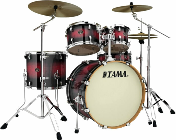 Akoestisch drumstel Tama VP52KRS Silverstar Custom Transparent Red Burst