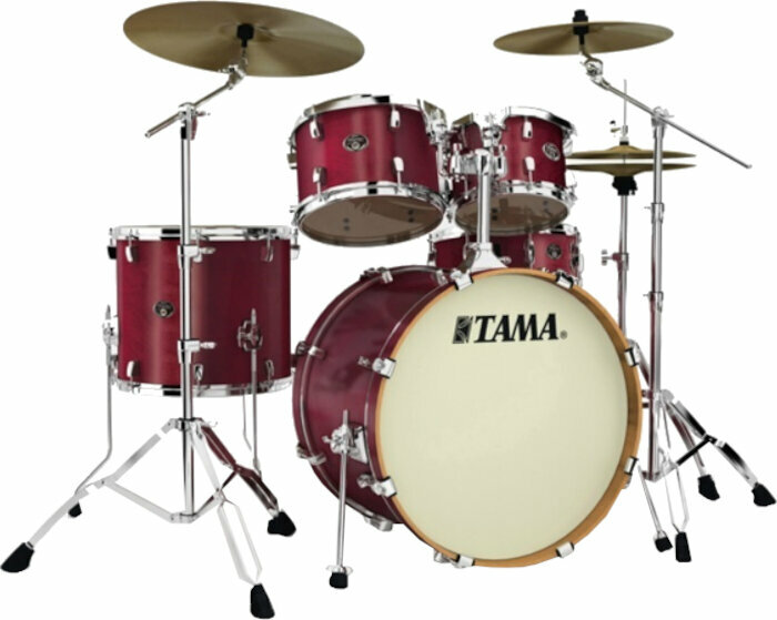 Zestaw perkusji akustycznej Tama VP52KRS Silverstar Custom Satin Red Mahagony