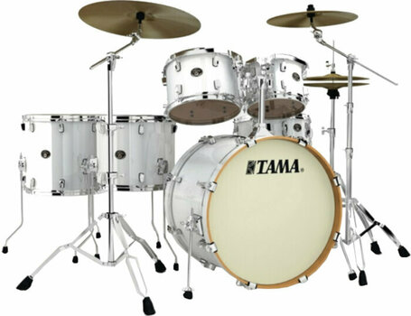 Akustik-Drumset Tama VP62RS Silverstar Custom Piano White - 1