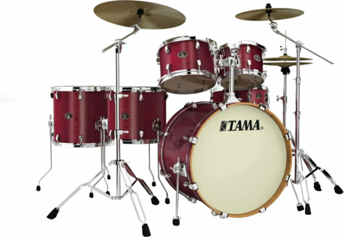 Akustik-Drumset Tama VP62RS Silverstar Custom Satin Red Mahagony