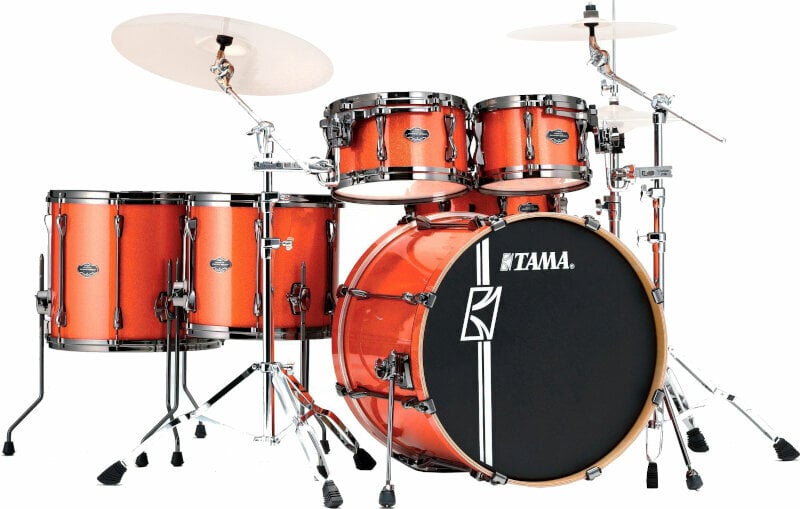 Batterie acoustique Tama MK52HLZBN Superstar Hyper‐Drive Maple Bright Orange Sparkle Batterie acoustique