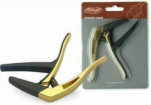 Acoustic Guitar Capo Stagg SCPX-CU-GD - 1