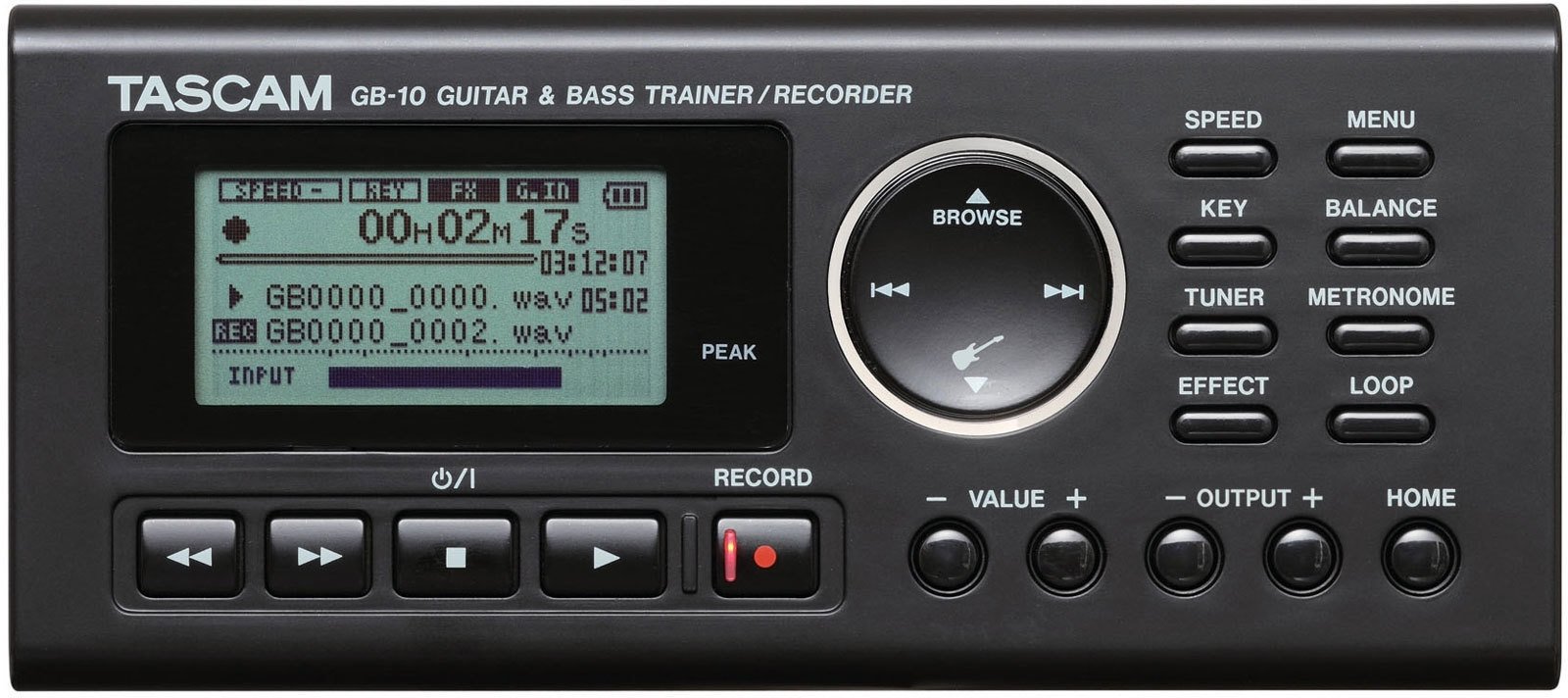 Portable Digital Recorder Tascam GB-10 Black