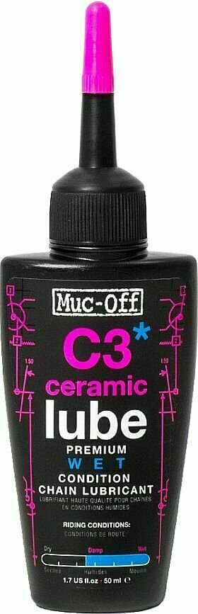 Rowerowy środek czyszczący Muc-Off C3 Wet Weather Ceramic Lube 50 ml Rowerowy środek czyszczący