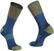 Κάλτσες Ποδηλασίας Northwave Extreme Pro High Sock Deep Blue/Forest Green L Κάλτσες Ποδηλασίας