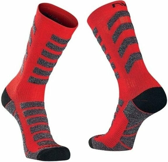 Cyklo ponožky Northwave Husky Ceramic High Sock Red/Black XS Cyklo ponožky