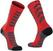 Fahrradsocken Northwave Husky Ceramic High Sock Red/Black XS Fahrradsocken