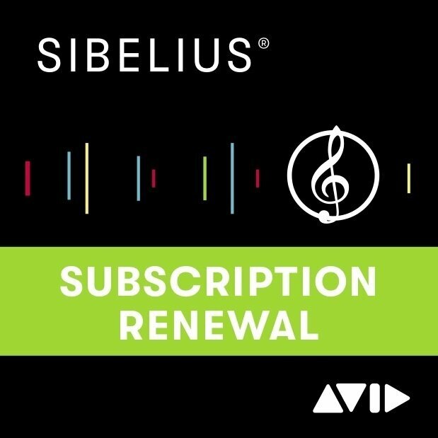 AVID Sibelius 1Y Subscription - Renewal (Produs digital)
