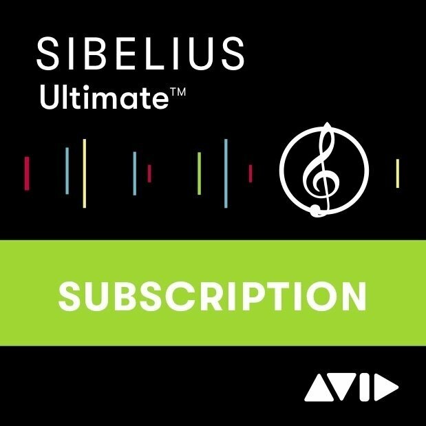 Notační software AVID Sibelius Ultimate 1Y Subscription (Digitální produkt)