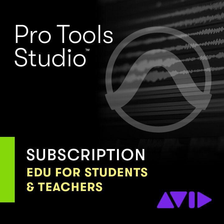 DAW Recording Software AVID Pro Tools Studio Annual Paid Annual Subscription - EDU (Digital product)
