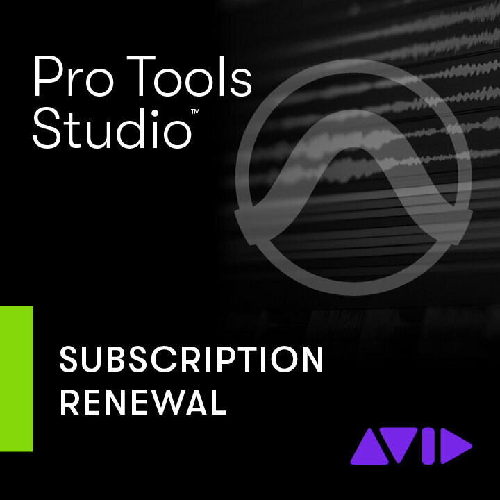 Mise à jour et mise à niveau AVID Pro Tools Studio Annual Paid Annual Subscription (Renewal) (Produit numérique)