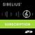 Software til scoring AVID Sibelius 1Y Subscription (Digitalt produkt)