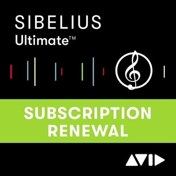 Updaty & Upgrady AVID Sibelius Ultimate 1Y Subscription - EDU (Renewal) (Digitální produkt) - 1