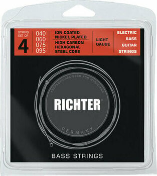 Cordas para baixo Richter Ion Coated Electric Bass 4 Strings - 040-095 - 1