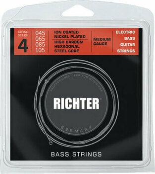 Струни за бас китара Richter Ion Coated Electric Bass 4 Strings - 045-105 - 1