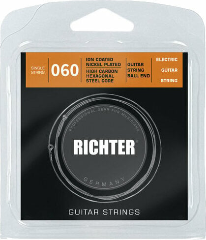 Corda para guitarra individual Richter Ion Coated Electric Guitar Single String - 060 Corda para guitarra individual