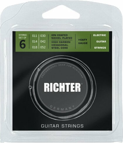 Struny pro elektrickou kytaru Richter Ion Coated Electric Guitar Strings - 011-052