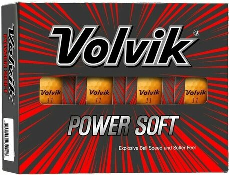 Нова топка за голф Volvik Power Soft Orange - 1