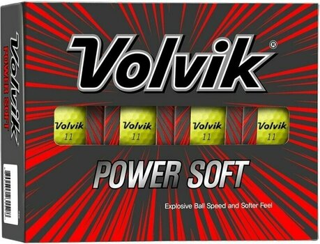 Golfová loptička Volvik Power Soft Yellow - 1