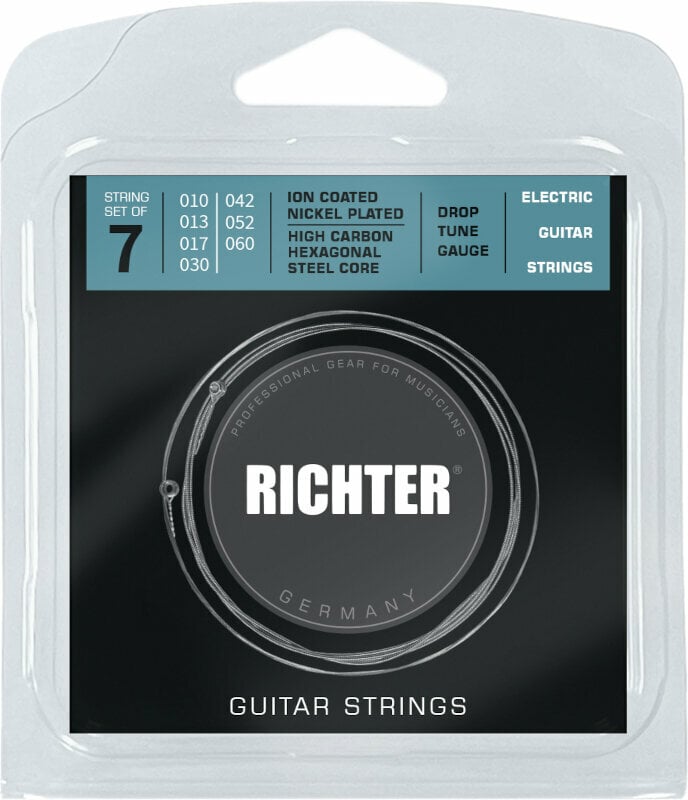 Snaren voor elektrische gitaar Richter Ion Coated Electric Guitar Strings 7 - 010-060