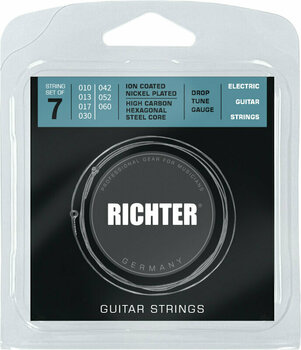 Cordes pour guitares électriques Richter Ion Coated Electric Guitar Strings 7 - 010-060 - 1