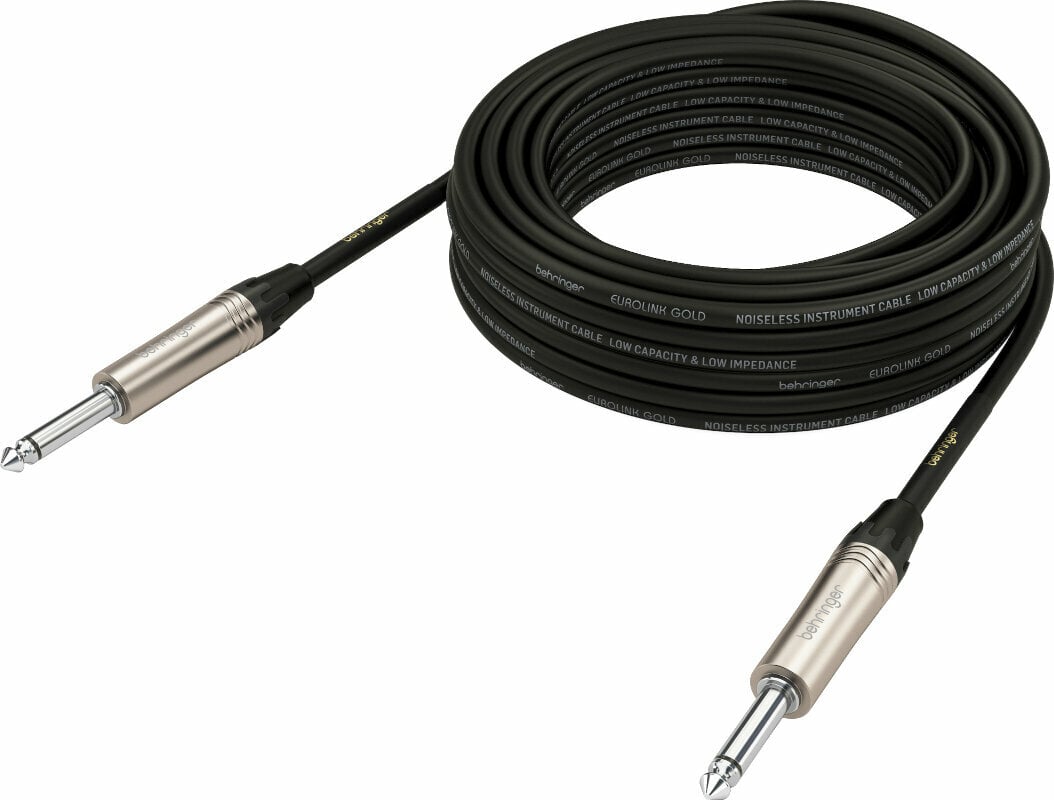 Câble pour instrument Behringer GIC-1000 Noir 10 m Droit