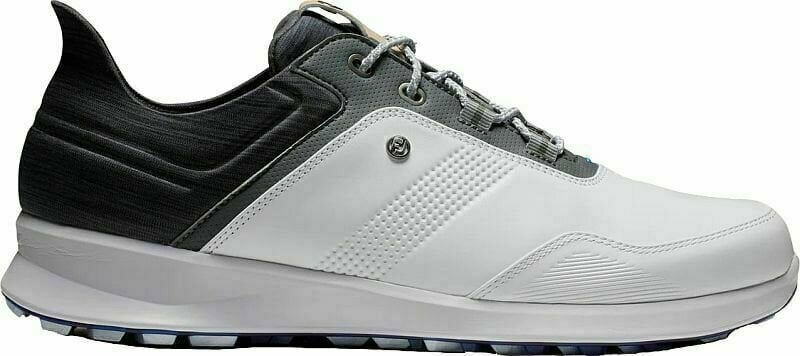 Chaussures de golf pour hommes Footjoy Statos White/Charcoal/Blue Jay 42