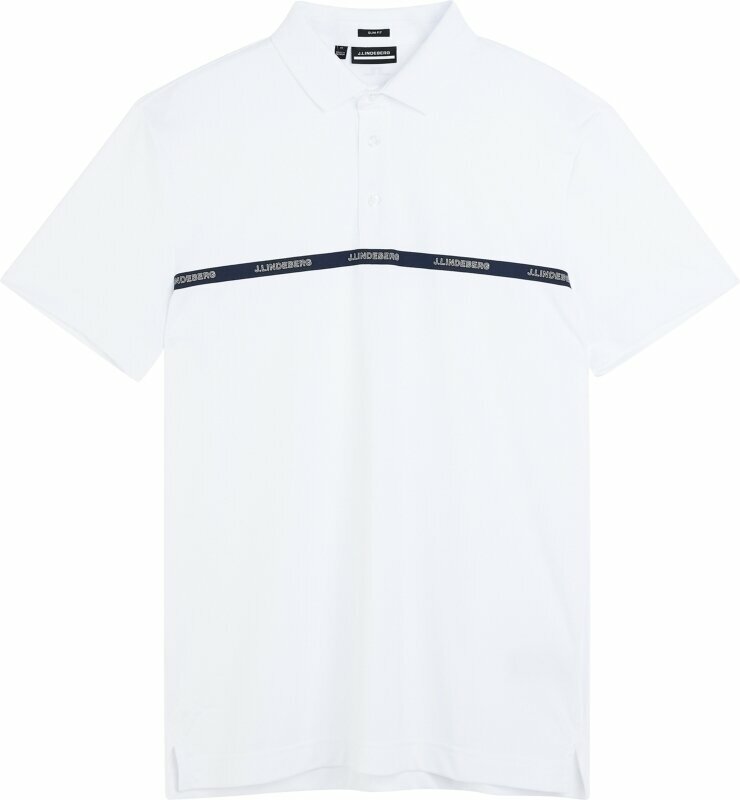 Облекло > Ризи за поло J.Lindeberg Chad Slim Fit Mens Polo Shirt White XL